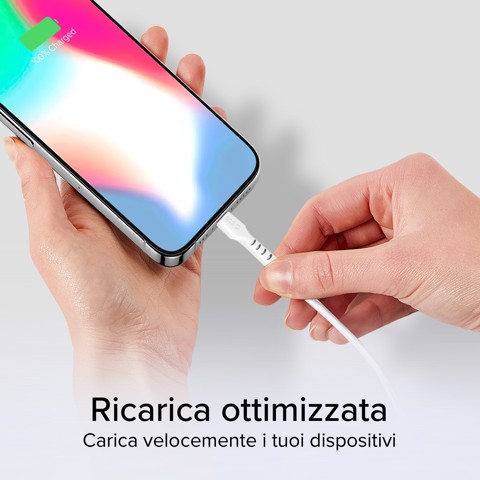 SBS TECABLETCC10W cavo USB USB 2.0 1 m USB C Bianco