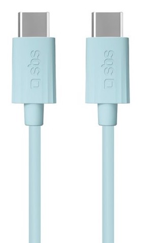 SBS TECABLETCC6015LBGRS cavo USB 1,5 m USB C Ciano