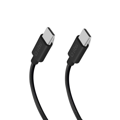 SBS TECABLETISSUETCC32K cavo USB 1,5 m USB 3.2 Gen 2 (3.1 Gen 2) USB C Nero