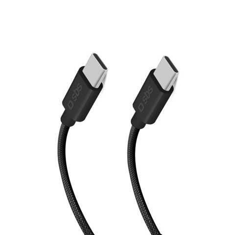 SBS TECABLETISSUETCC32K cavo USB USB 3.2 Gen 2 (3.1 Gen 2) 1,5 m USB C 10 Gbit/s 100 W Nero
