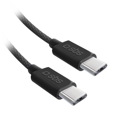 SBS TECABLETISSUETCCB cavo USB USB 2.0 1,5 m USB C 0,48 Gbit/s 60 W Nero