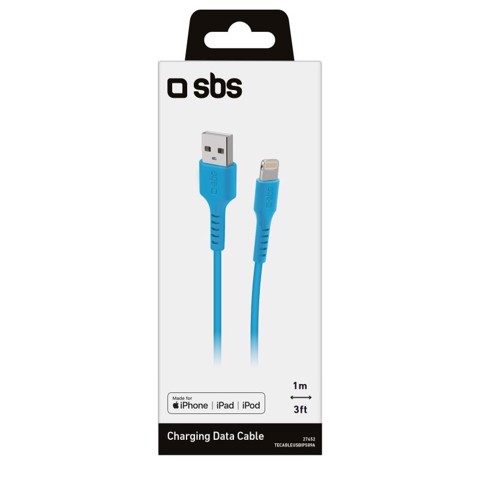 SBS TECABLEUSBIP589A cavo Lightning 1 m Blu