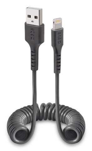 SBS TECABLEUSBIP5S1K cavo Lightning 1 m Nero