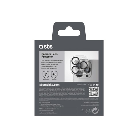 SBS TECAMGLIP16PK Protezione per obiettivo della fotocamera iphone16pro/max 1 pz