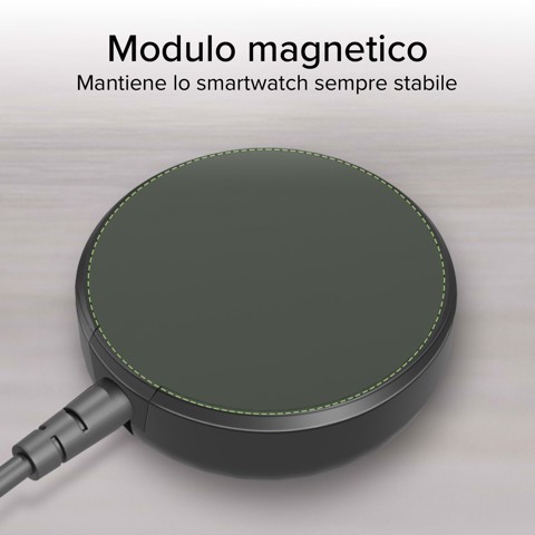 SBS TECHGSAMWATCH Caricabatterie per dispositivi mobili Orologio intelligente Bianco USB Carica wireless Interno
