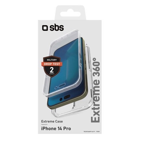 SBS TECOV360IP1461P custodia per cellulare 17 cm (6.7") Cover Trasparente