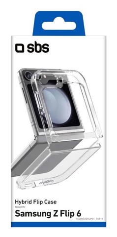 SBS TECOVSAZFLIP6T Custodia flip a libro Trasparente samsung z