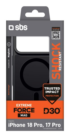 SBS TED3OBKMAGIP1863P custodia per cellulare 16 cm (6.3") Cover Nero