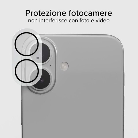 SBS TED3OCAMGLIP16 Protezione per obiettivo della fotocamera iphone 16 1 pz