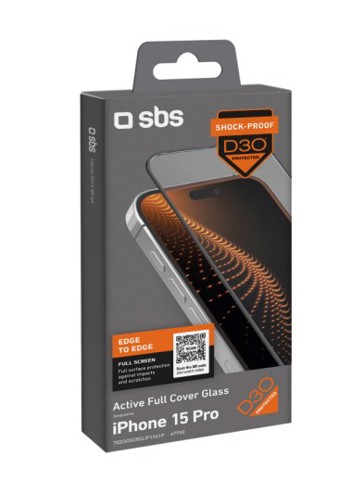 SBS TED3OSCRGLIP1561P Pellicola proteggischermo trasparente iphone 15 pro 1 pz