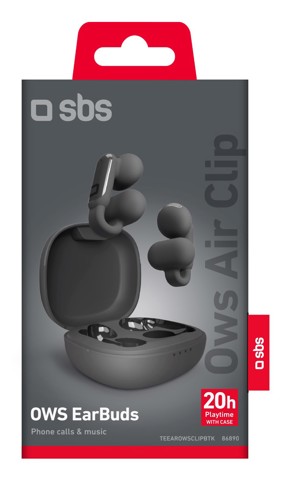 SBS TEEAROWSCLIPBTK cuffia e auricolare clip auricolare Musica e Chiamate Bluetooth Nero