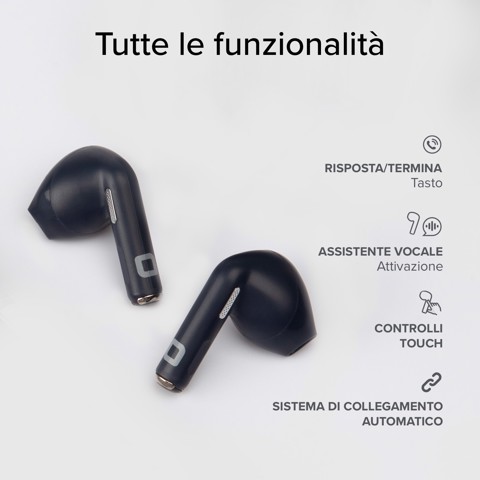 SBS TEEARTWSGOPODSG cuffia e auricolare True Wireless Stereo (TWS) In-ear Musica e Chiamate Bluetooth Grigio