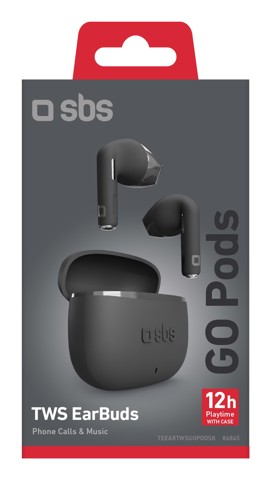 SBS TEEARTWSGOPODSK cuffia e auricolare True Wireless Stereo (TWS) In-ear Musica e Chiamate Bluetooth Nero