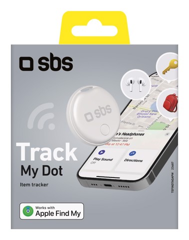 SBS TEFINDTAGAPW localizzatore e cercatore GPS Universale Bianco