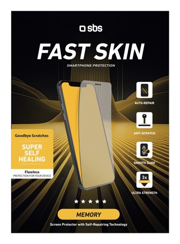 SBS TEFSTSKINSHEETSR protezione per lo schermo e il retro dei telefoni cellulari Pellicola proteggischermo trasparente Universale 20 pz