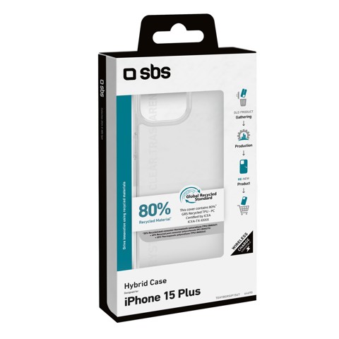 SBS TEHYBGRSIP1567 custodia per cellulare 17 cm (6.7") Cover Trasparente