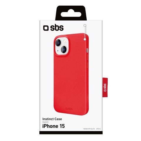 SBS TEINSTIP1561R custodia per cellulare 15,5 cm (6.1") Cover Rosso