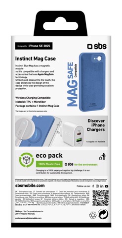 SBS TEINSTMAGIPSE25B custodia per cellulare 15,5 cm (6.1") Cover Blu