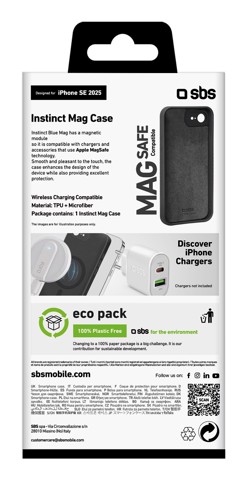 SBS TEINSTMAGIPSE25K  Cover Nero iphone se 2025