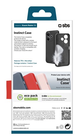 SBS TEINSTXIR13K Cover Nero xiaomi redmi 13