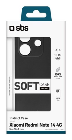 SBS TEINSTXIRNO144GBIG Cover Nero xiaomi redmi note 14