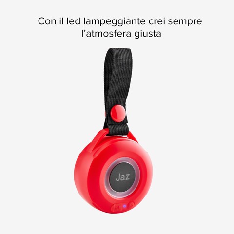 SBS TEJZSPEAKWIZ3WR altoparlante portatile e per feste Nero, Rosso 3 W