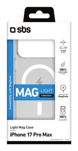 SBS TELIG2MAGIP1769T custodia iphone 17 pro max 17,5 cm (6.9") Cover Trasparente
