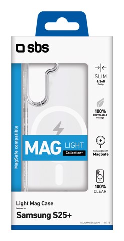 SBS TELIGMAGSAS25PT custodia per cellulare 17 cm (6.7") Cover Trasparente