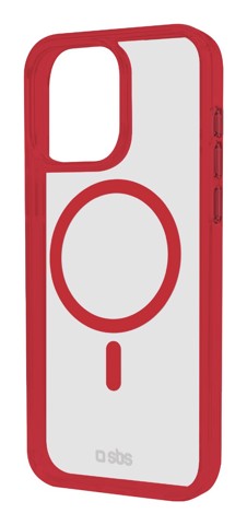 SBS TEMAGCOLIP1667PR Cover Rosso, Trasparente iphone 16 pro magsafe