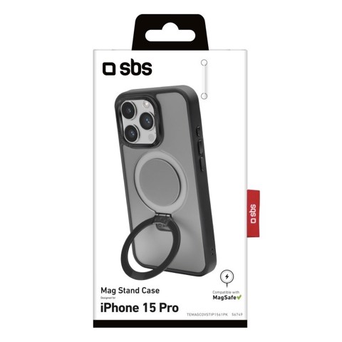 SBS TEMAGCOVSTIP1561PK custodia per cellulare 15,5 cm (6.1") Cover Nero