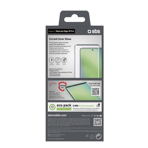 SBS TESCR4DMOE50P Pellicola proteggischermo trasparente Motorola edge 50pro 1 pz