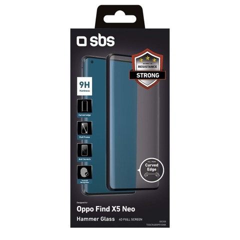 SBS TESCR4DOPFX5NK Pellicola proteggischermo trasparente OPPO find x5 blk 1 pz