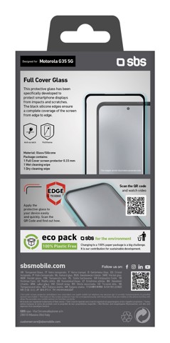 SBS TESCRFCMOG355G protezione per lo schermo e il retro dei telefoni cellulari Pellicola proteggischermo trasparente Motorola 1 pz