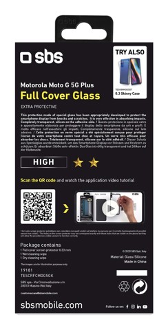 SBS TESCRFCMOG5GK Pellicola proteggischermo trasparente Motorola g5 1 pz