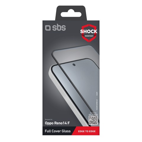 SBS TESCRFCOPRE14F protezione per lo schermo e il retro dei telefoni cellulari Pellicola proteggischermo trasparente OPPO 1 pz