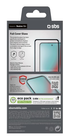 SBS TESCRFCRE12P Pellicola proteggischermo trasparente realme 12+ 1 pz