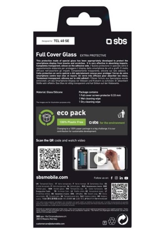 SBS TESCRFCTCL40SE Pellicola proteggischermo trasparente TCL 40se 1 pz