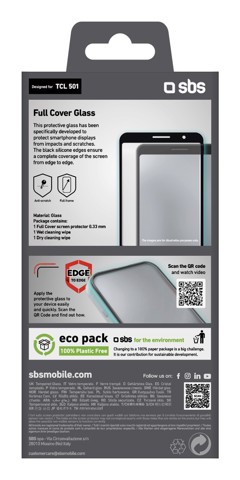 SBS TESCRFCTCL501 Pellicola proteggischermo trasparente TCL 501 1 pz