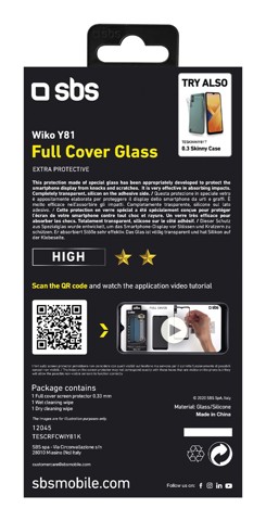 SBS TESCRFCWIY81K Pellicola proteggischermo trasparente Wiko y81 1 pz
