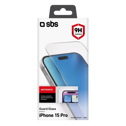 SBS TESCRGLIP1561P protezione per lo schermo e il retro dei telefoni cellulari Pellicola proteggischermo trasparente Apple 1 pz