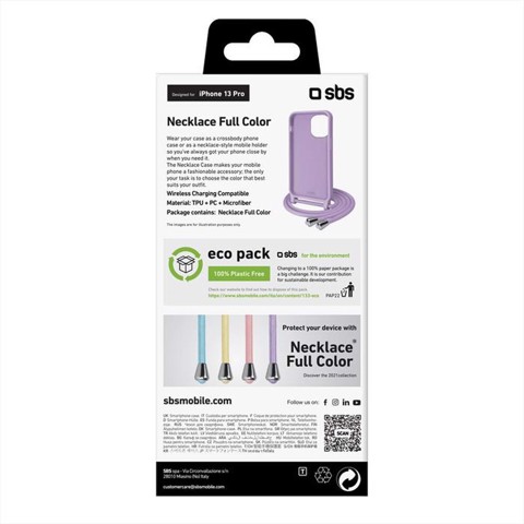 SBS TESCROPEFULLIP13PV custodia per cellulare 15,5 cm (6.1") Cover Viola