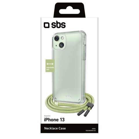 SBS TESCROPEIP13G custodia per cellulare 15,5 cm (6.1") Cover Verde, Trasparente