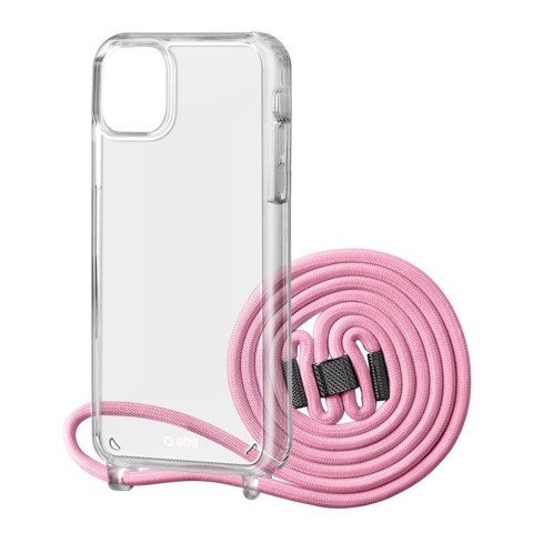 SBS TESCROPEIP13P custodia per cellulare 15,5 cm (6.1") Cover Rosa, Trasparente