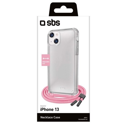 SBS TESCROPEIP13P custodia per cellulare 15,5 cm (6.1") Cover Rosa, Trasparente