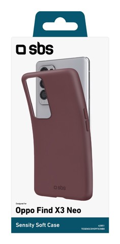 SBS TESENSCOVOPFX3NBX custodia per cellulare 16,6 cm (6.55") Cover Bordeaux