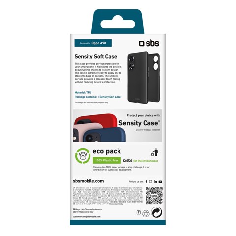 SBS TESENSOPA98K custodia per cellulare 17,1 cm (6.72") Cover Nero