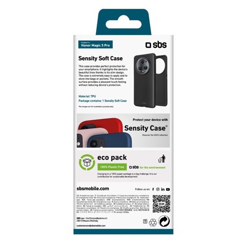 SBS TESENSREC55K custodia per cellulare 17,1 cm (6.72") Cover Nero