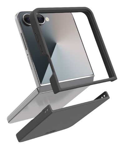 SBS TESILCOVSAZFLIP7K custodia per cellulare 17,5 cm (6.9") Cover Nero, Trasparente