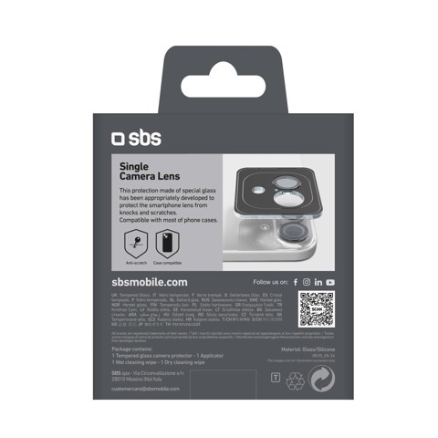 SBS TESINCAMGLIP16K  Protezione per obiettivo della fotocamera iphone16/16plus 1 pz