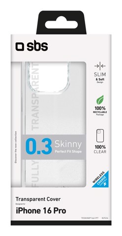 SBS TESKINIP1661PT custodia per cellulare 16 cm (6.3") Cover Trasparente